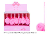 DŁUGOPIS FLAMING Z POMPONEM*24 BOX /648
Wymiary szt 5x3x17,5 cm / Wymiary displaya 25x18x25 cm / Waga szt 14 g / Waga displaya 548 g