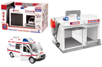 BAZA Z AUTAMI AMBULANS + MIKROFON , DŹWIĘKI KARTON PAK 8
Wymiary 36,5x24,5x19,5 cm, Waga 1347 g