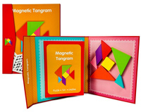 Tangram Drewniana Układanka Montessori Klocki Magnetyczne Różne Kształty