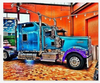 Diamentowa Mozaika Ciężarówka, Truck Auto 30x 40cm