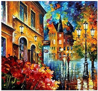 MALOWANIE PO NR. MIASTECZKO, SPACER PRZYJACIÓŁEK  PAK 15 
50X40 CM